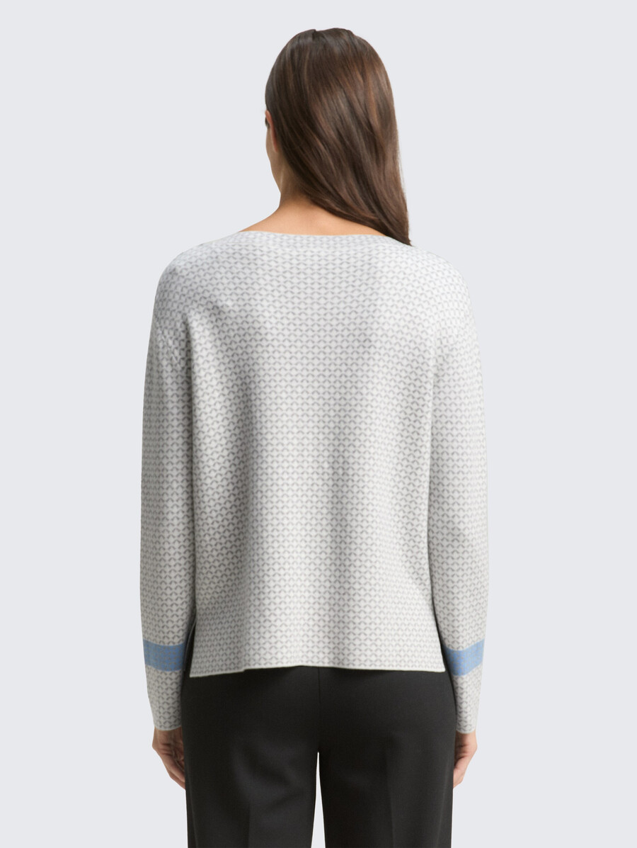 pull ample en maille jacquard
