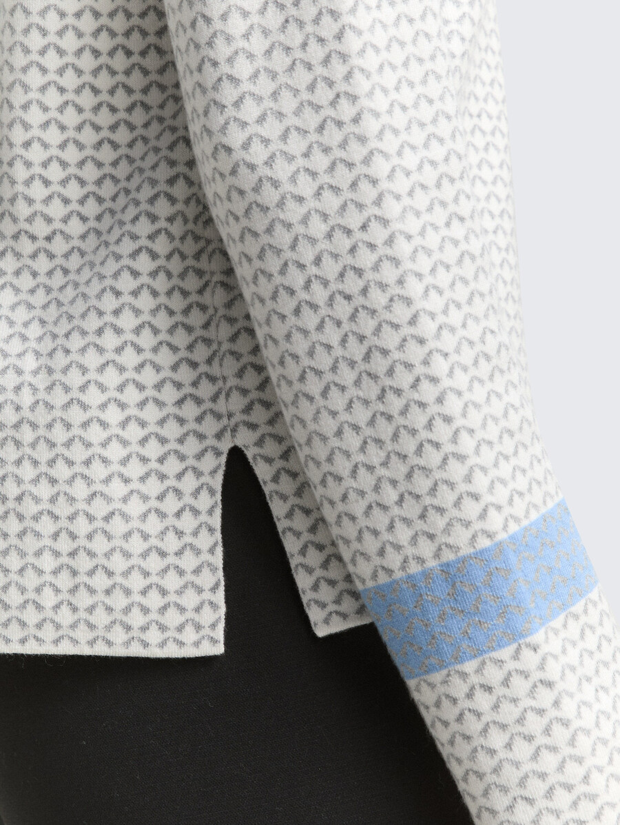 pull ample en maille jacquard