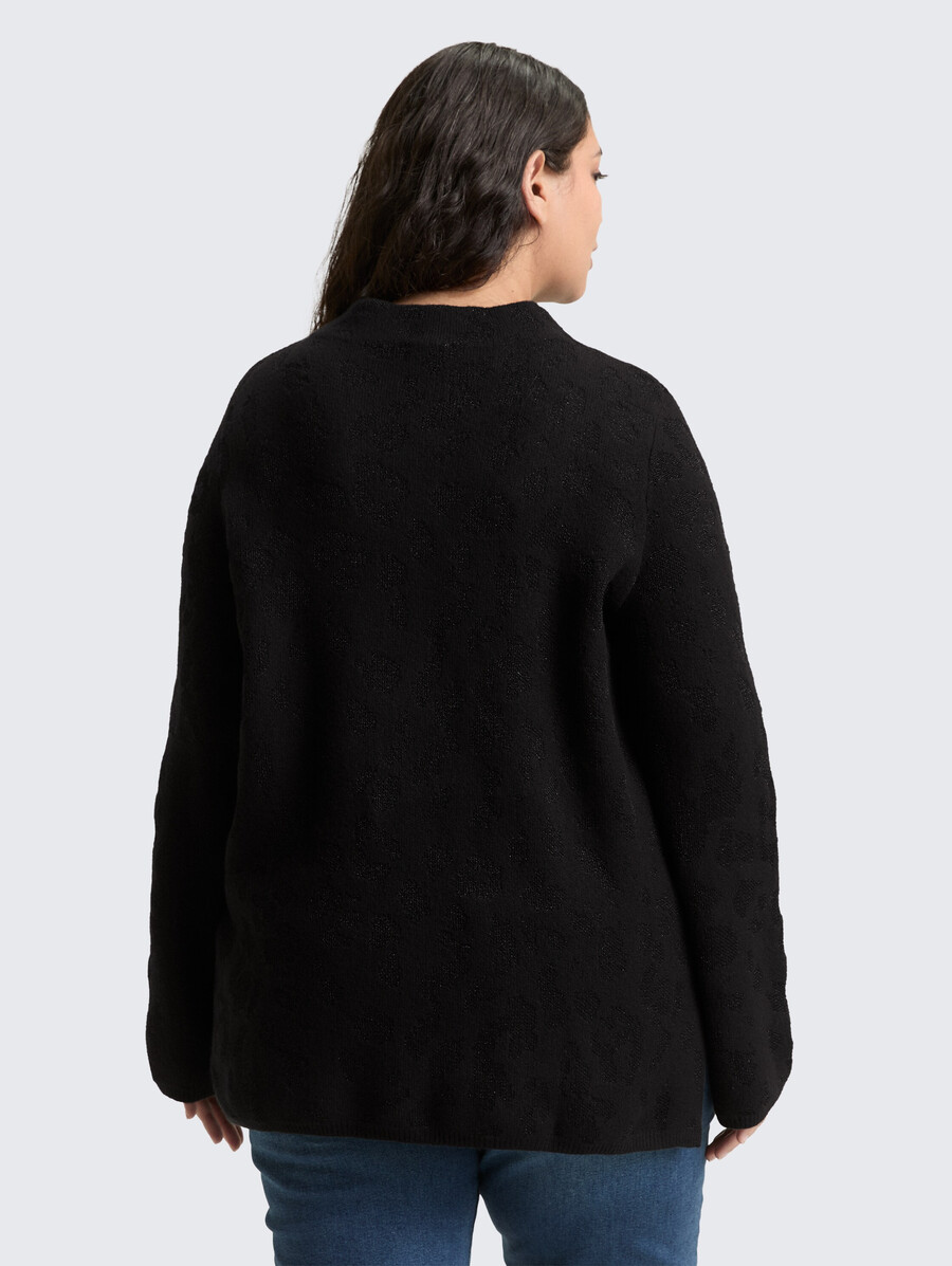 pull en maille grande taille à effet pailleté