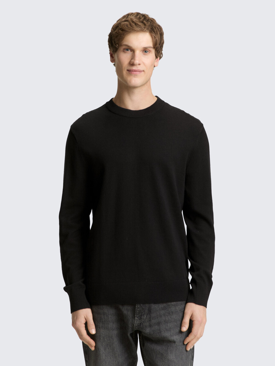 pull basique en maille de coton