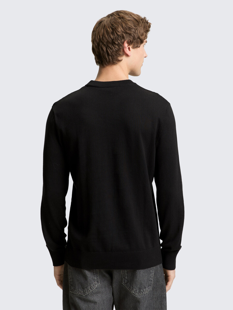 pull basique en maille de coton