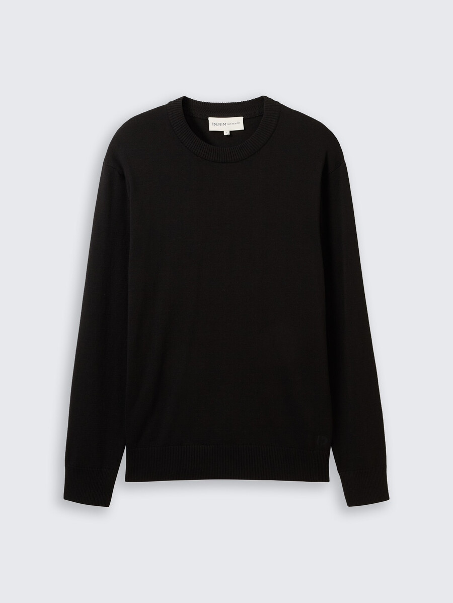 pull basique en maille de coton
