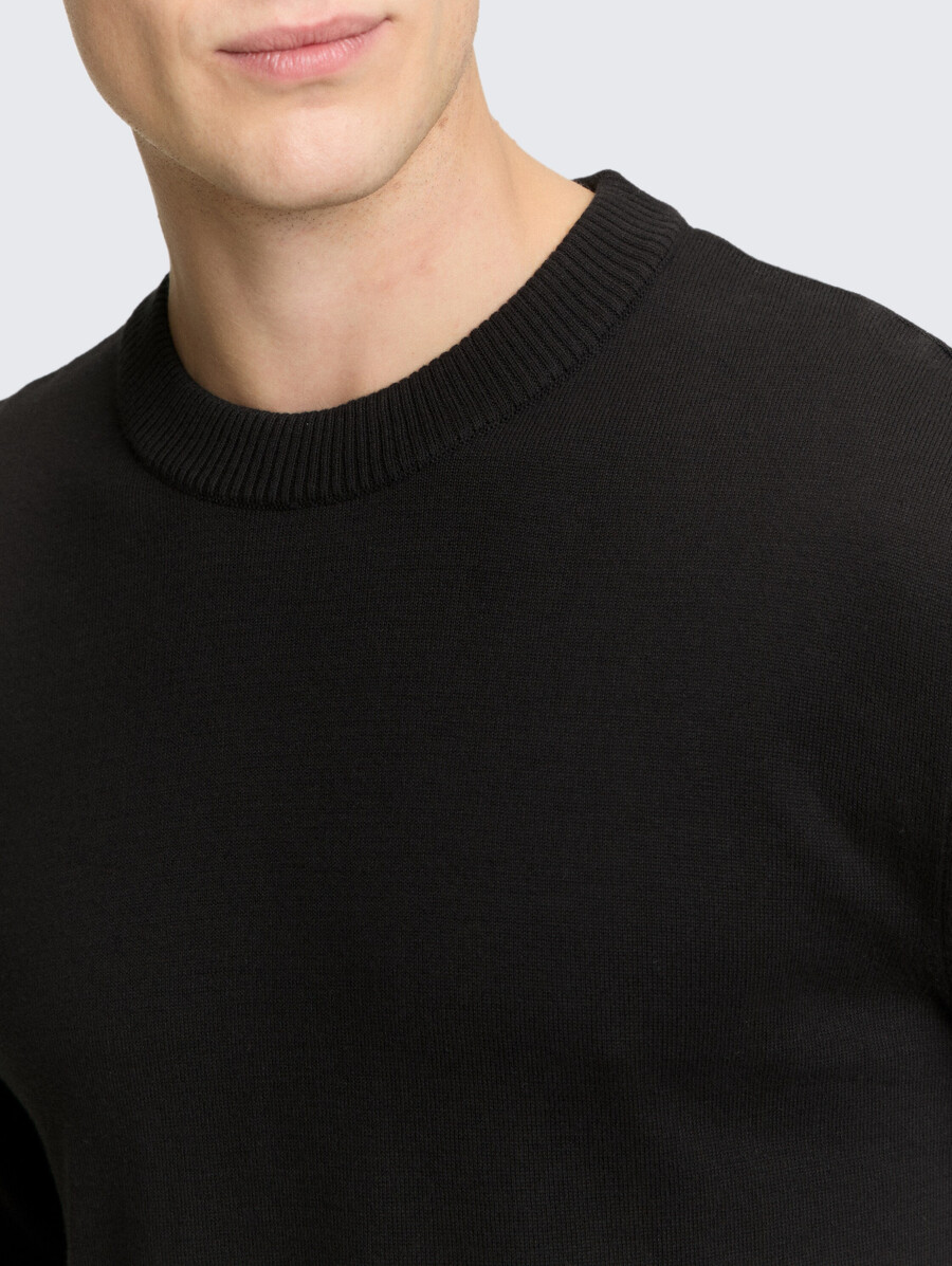 pull basique en maille de coton
