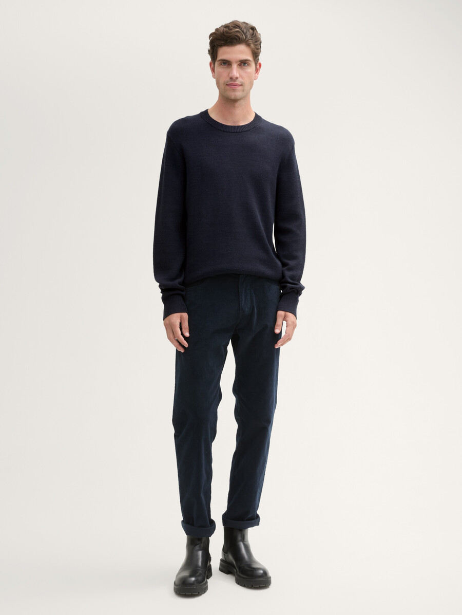 pull texturé en laine comfort