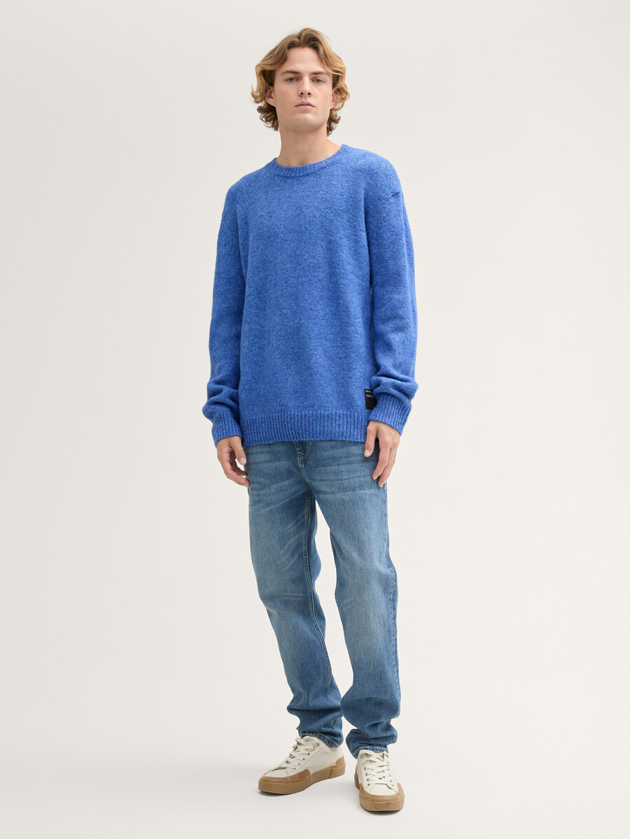 pull en maille à col rond