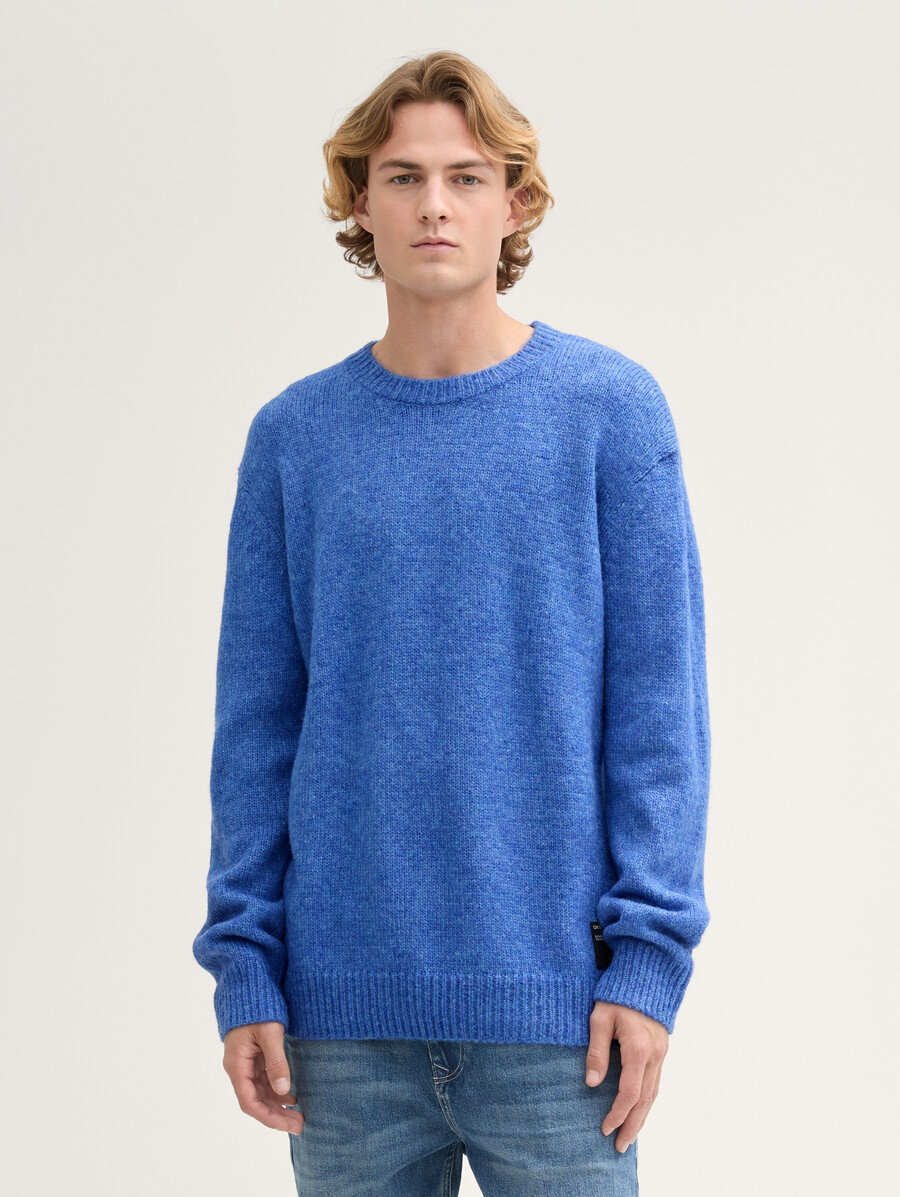 pull en maille à col rond
