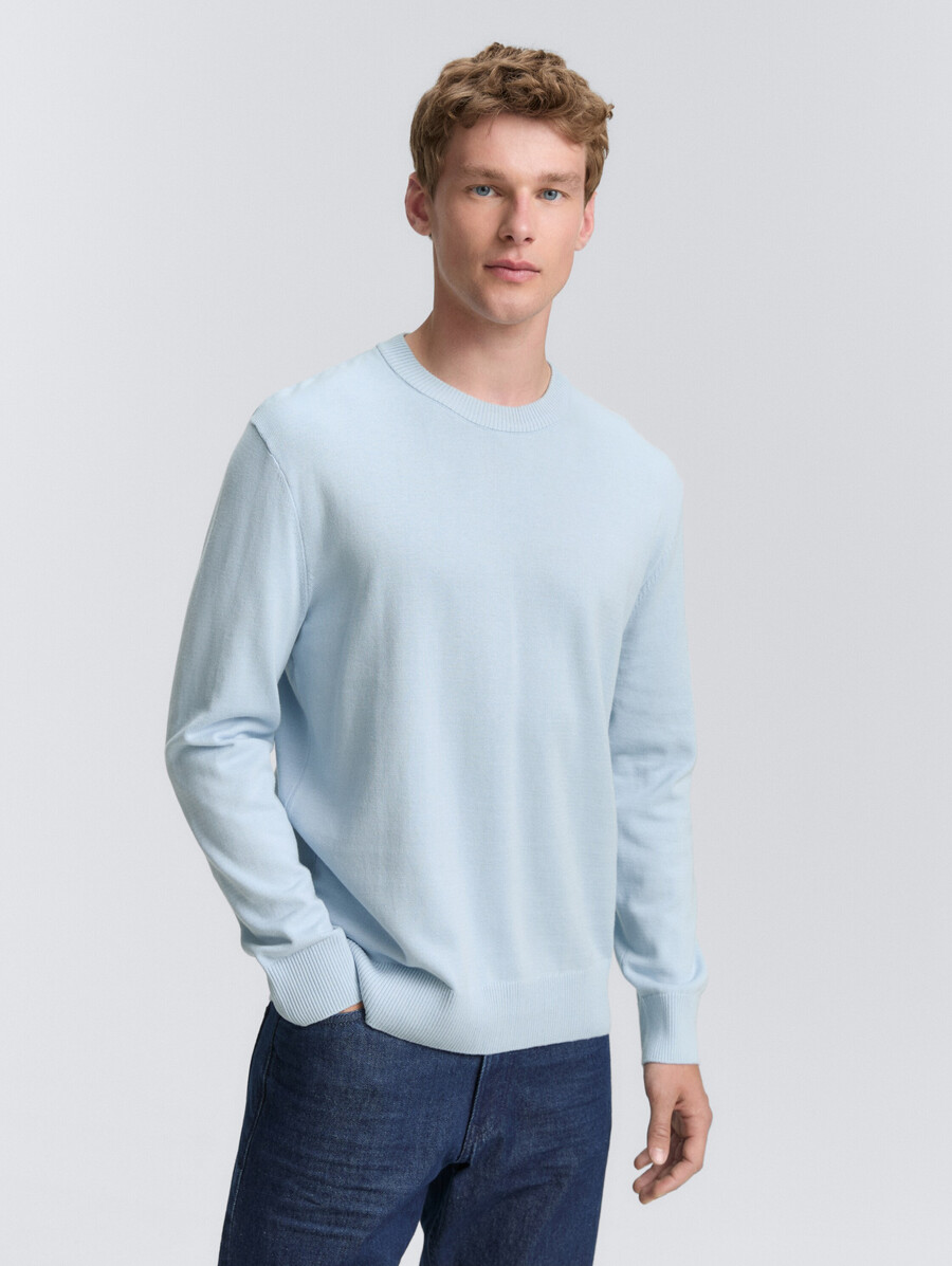 pull basique en maille de coton
