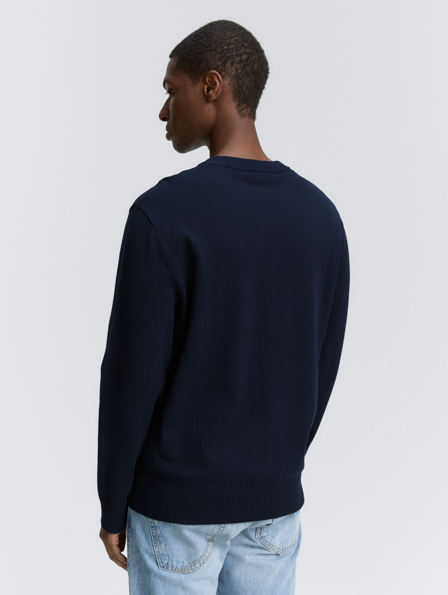 pull basique en maille de coton
