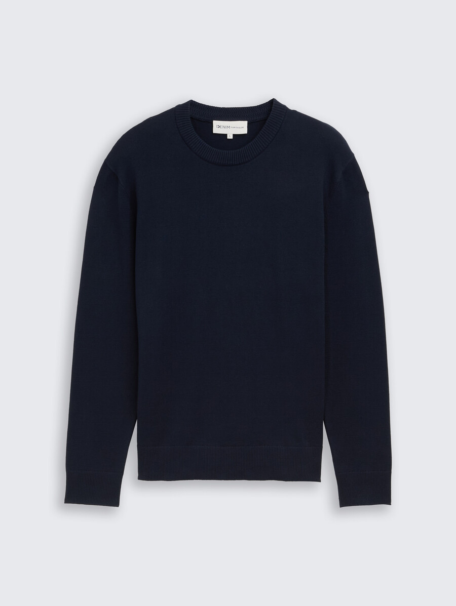 pull basique en maille de coton