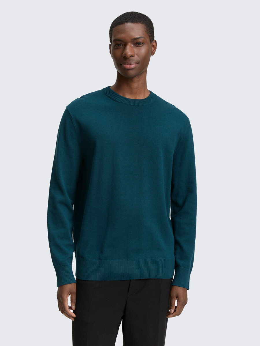 pull basique en maille de coton