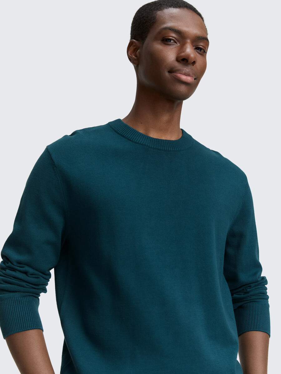 pull basique en maille de coton