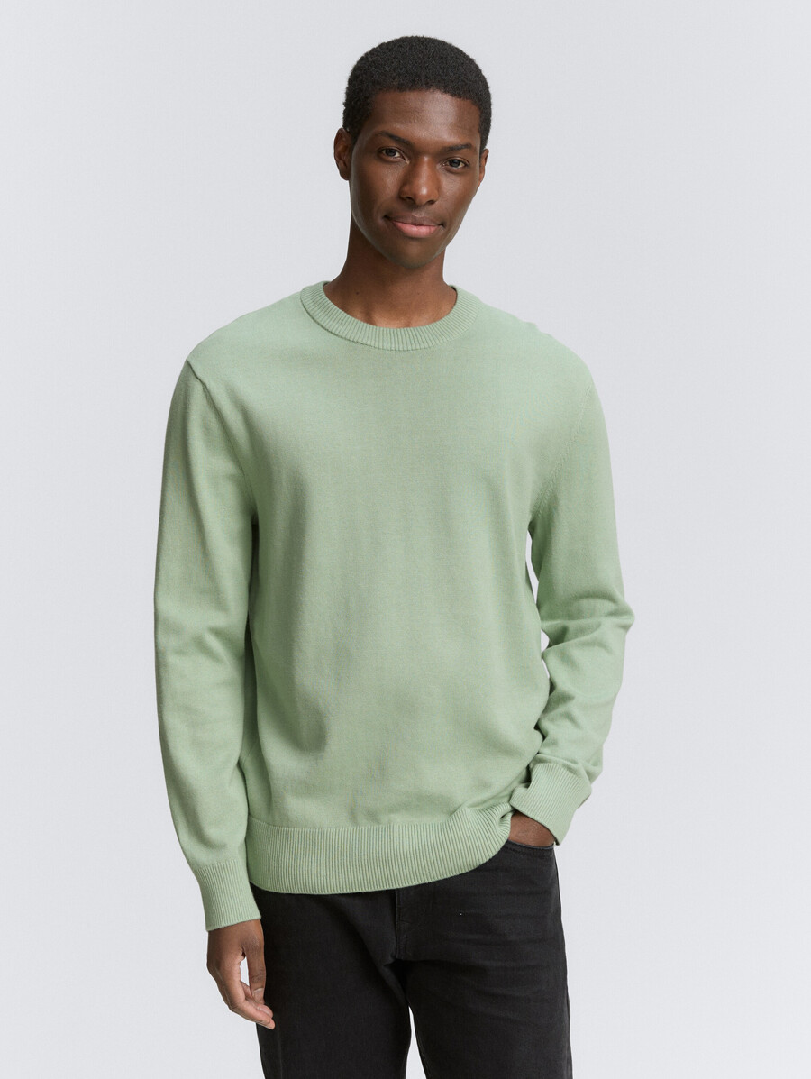pull basique en maille de coton