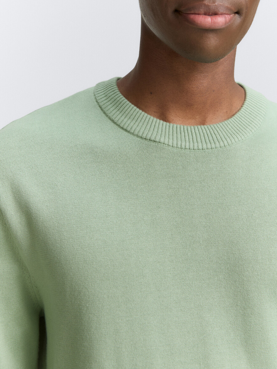 pull basique en maille de coton