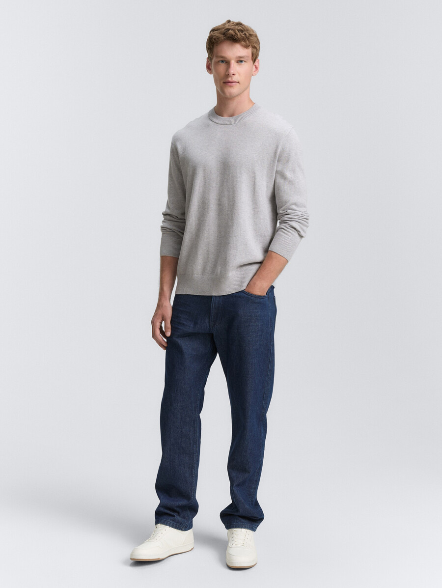 pull basique en maille de coton