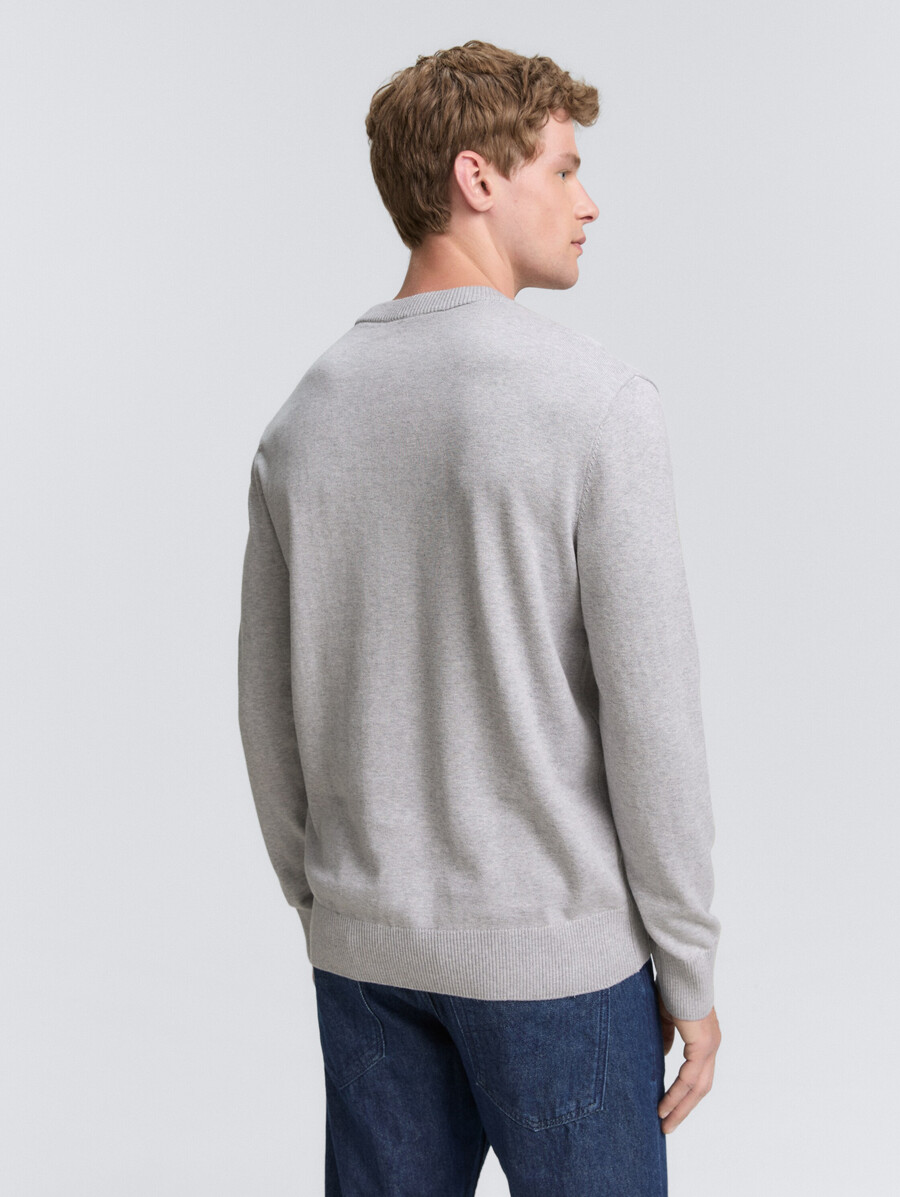 pull basique en maille de coton
