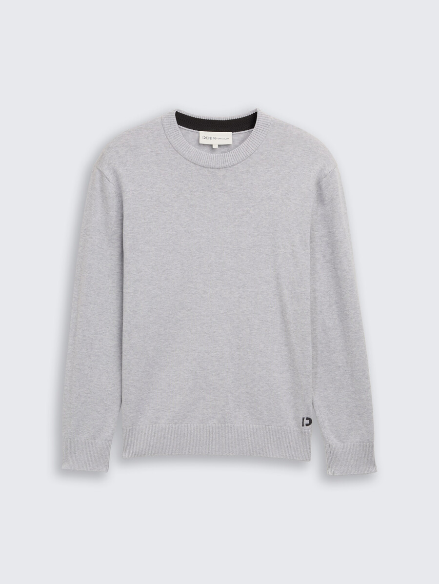 pull basique en maille de coton