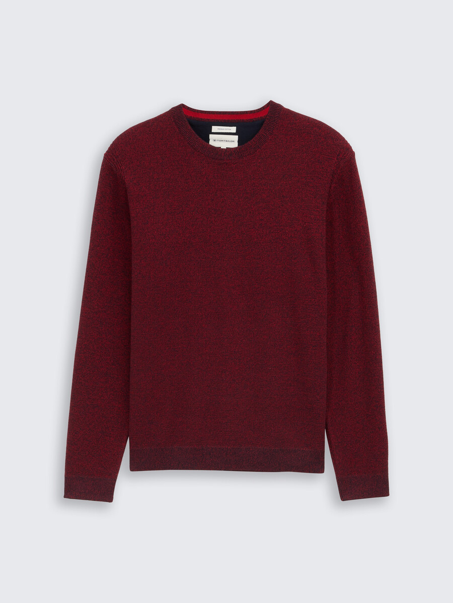 pull tricoté en coton biologique