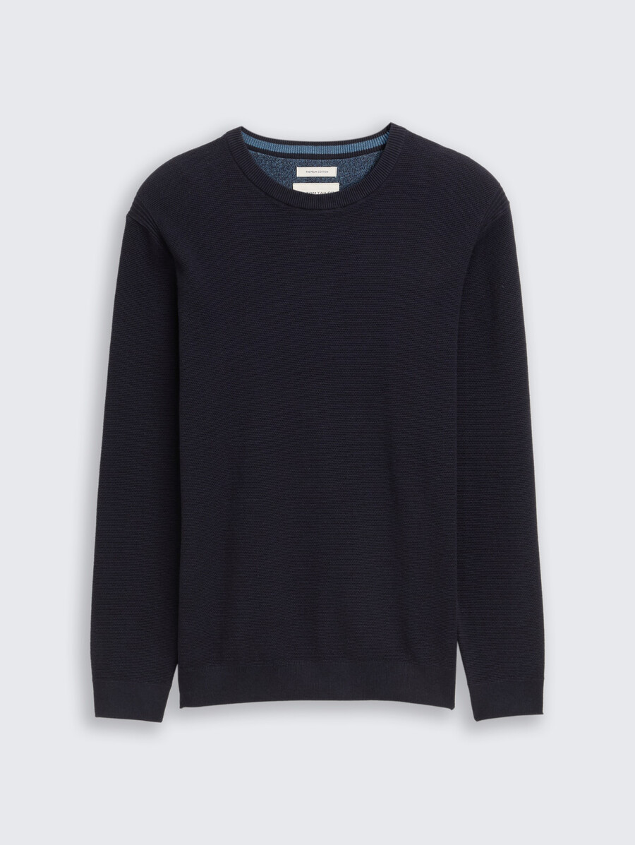 pull tricoté en coton biologique