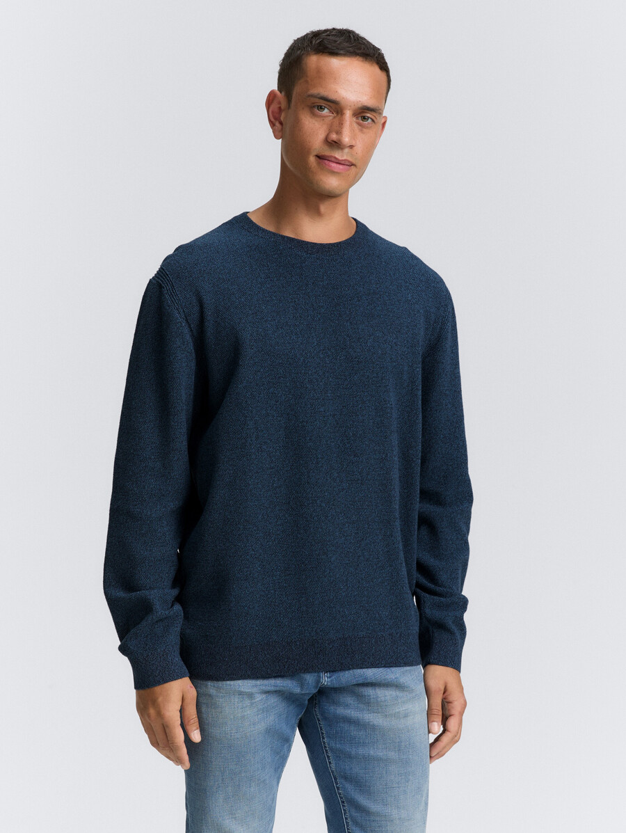 pull tricoté en coton biologique