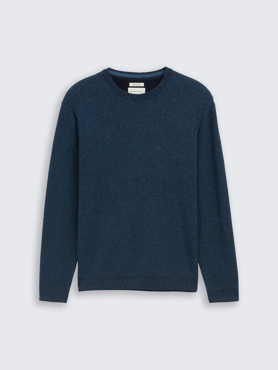 pull tricoté en coton biologique