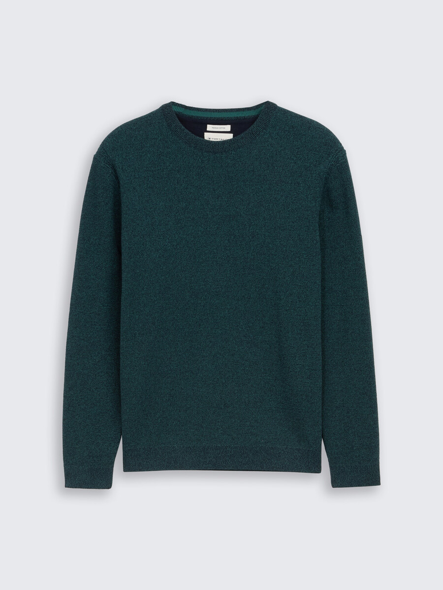 pull tricoté en coton biologique
