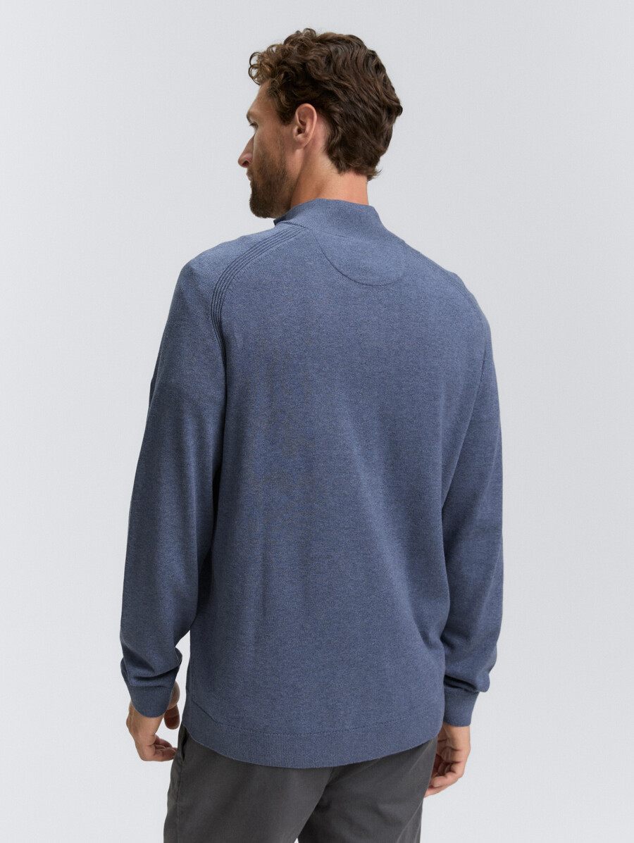 pull en maille troyer avec logo brodé