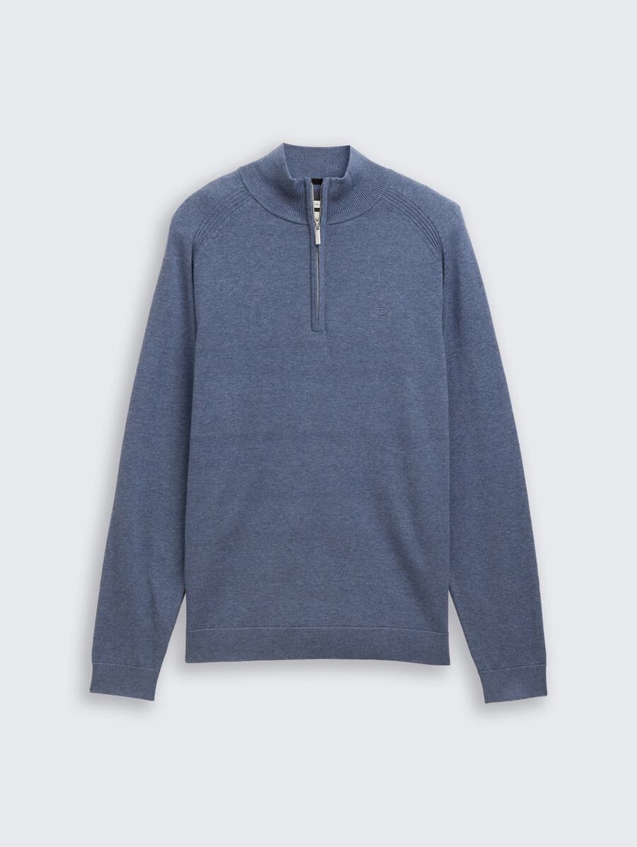 pull en maille troyer avec logo brodé