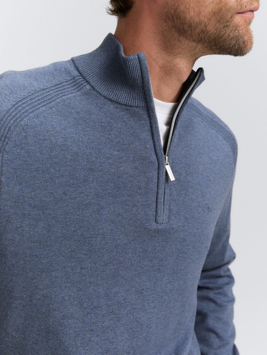 pull en maille troyer avec logo brodé