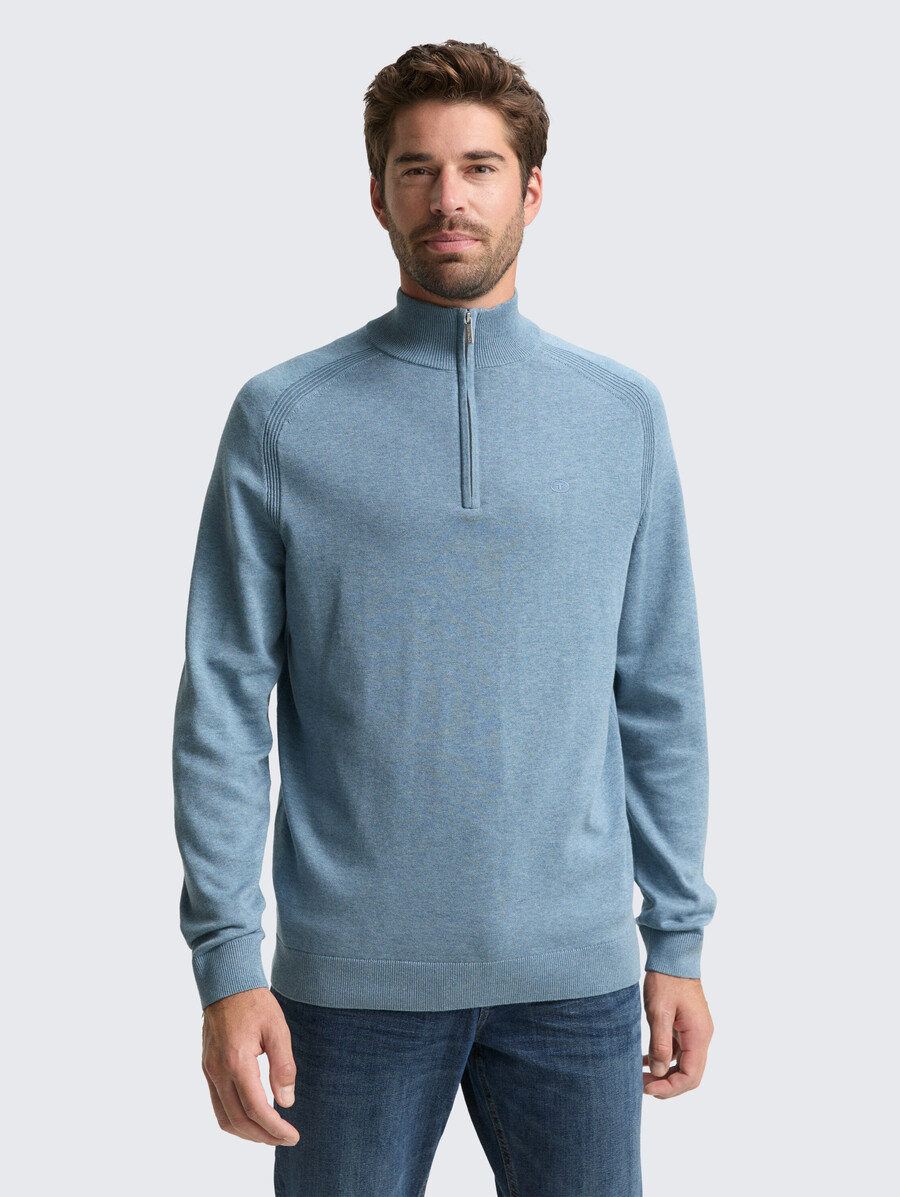 pull en maille troyer avec logo brodé