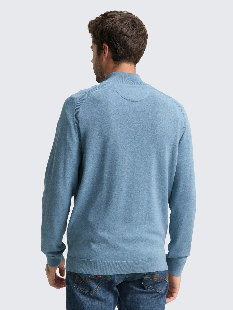 pull en maille troyer avec logo brodé