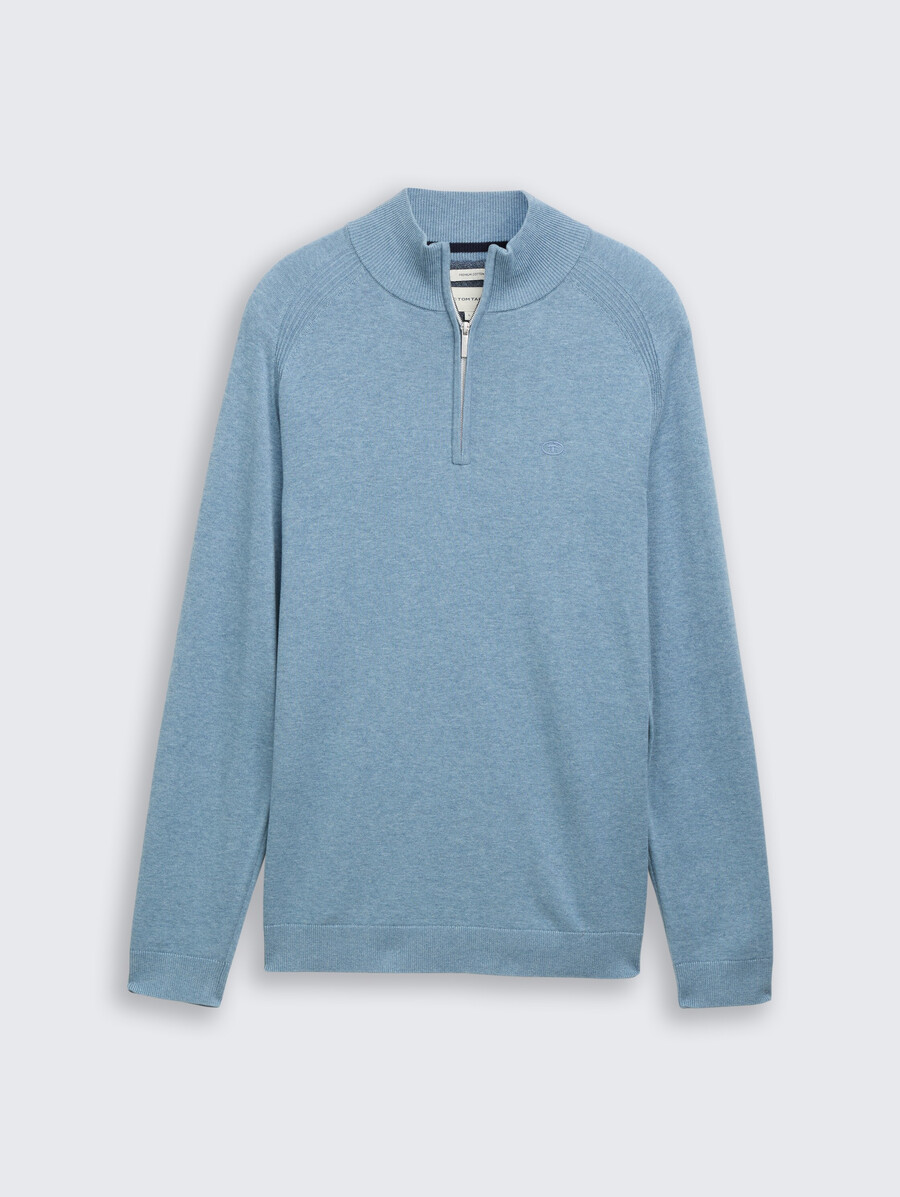pull en maille troyer avec logo brodé