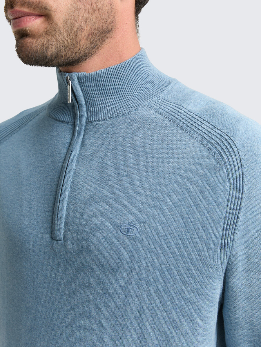 pull en maille troyer avec logo brodé
