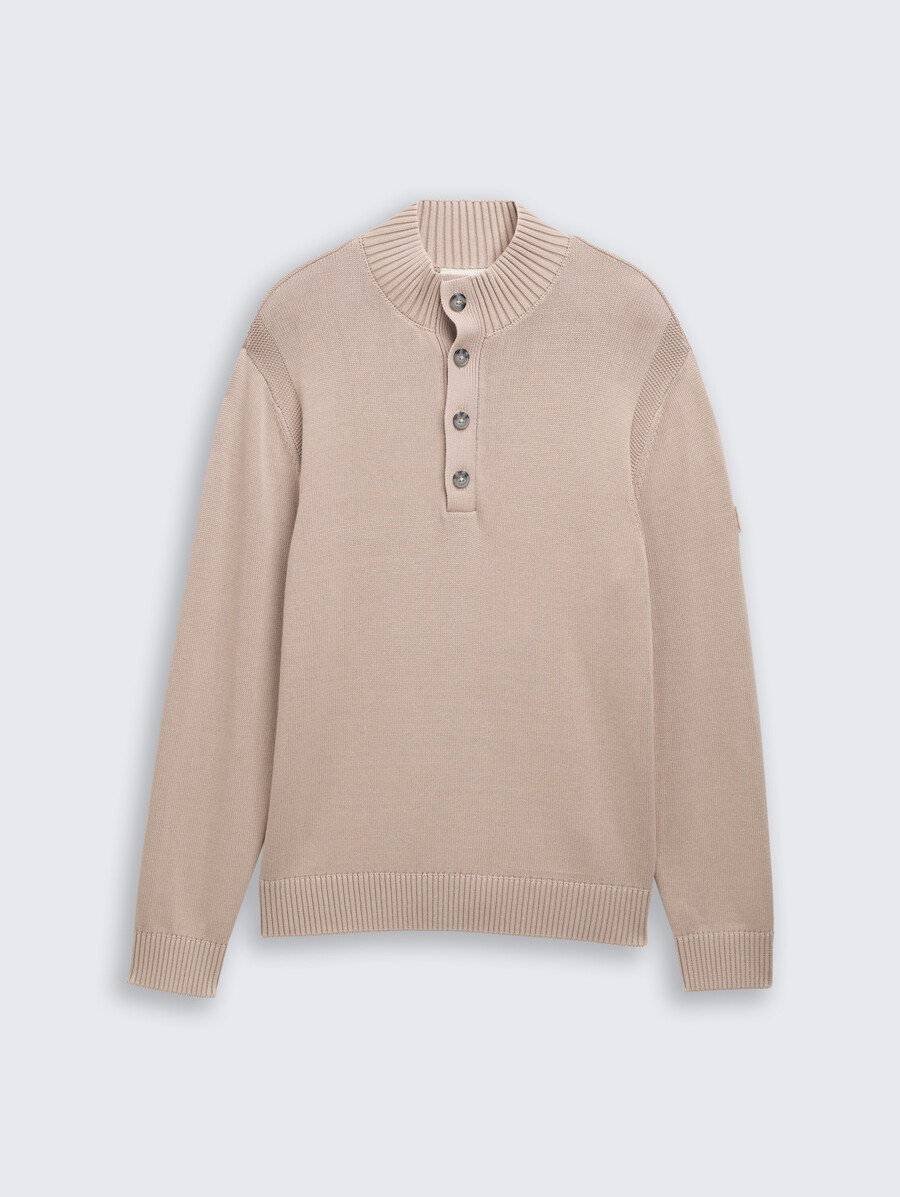 pull en maille troyer aspect coton délavé
