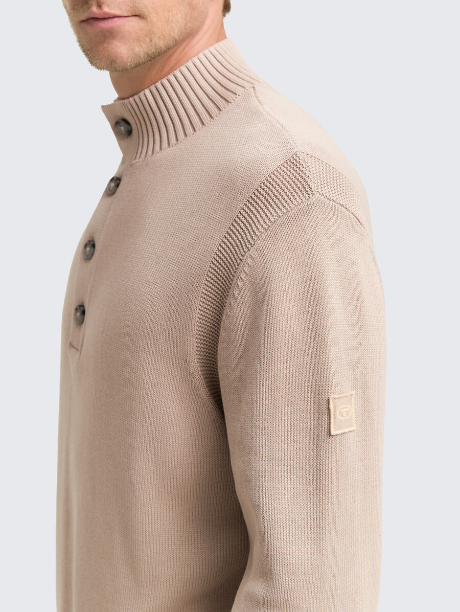 pull en maille troyer aspect coton délavé