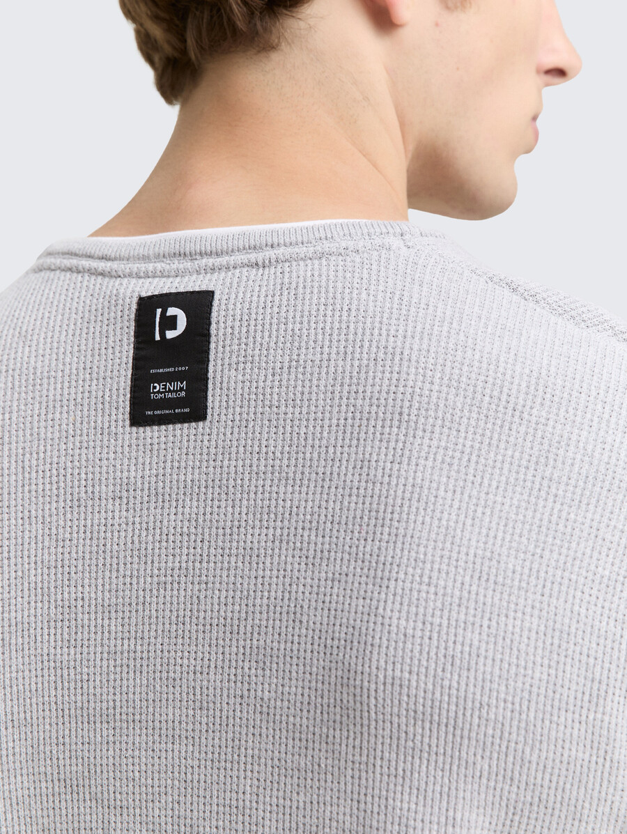 pull tricoté 2 en 1 en coton