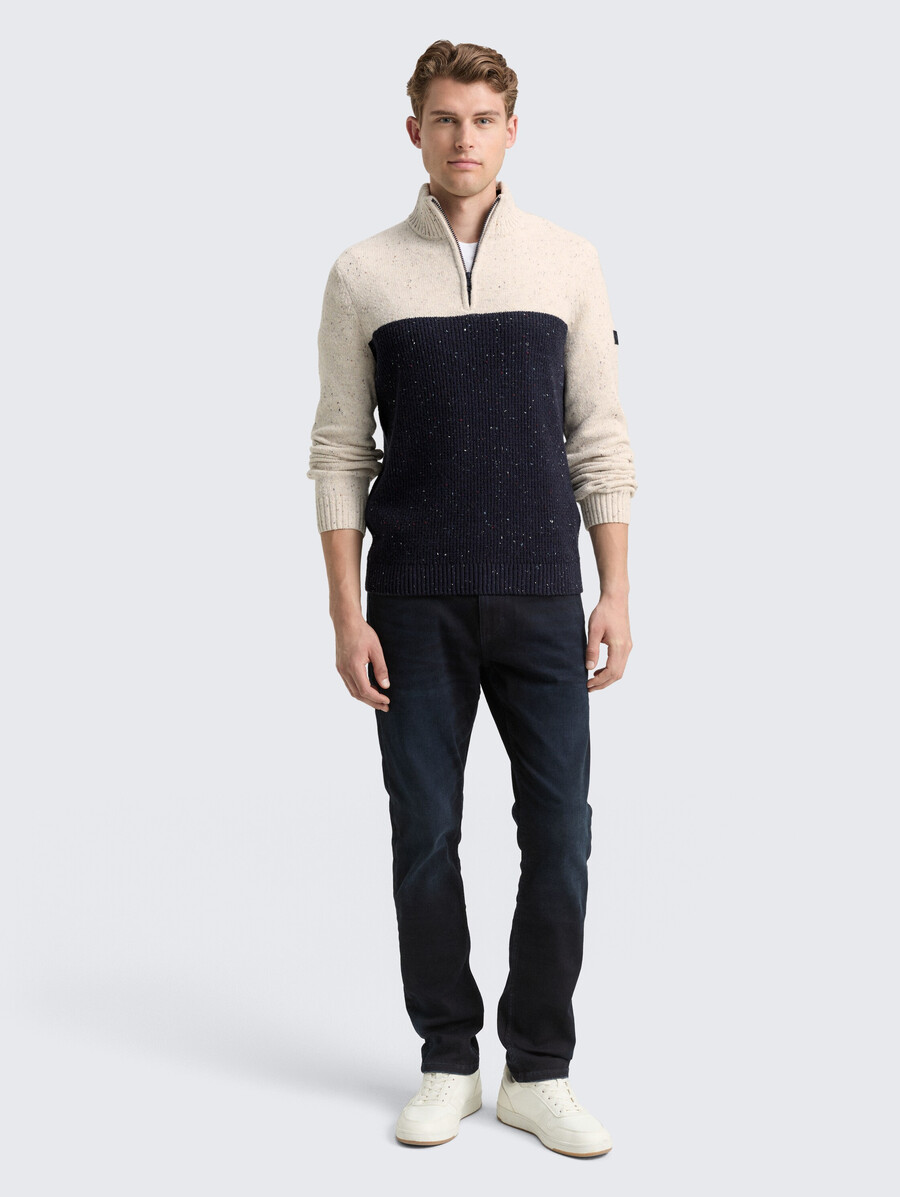 pull en maille troyer aux textures variées