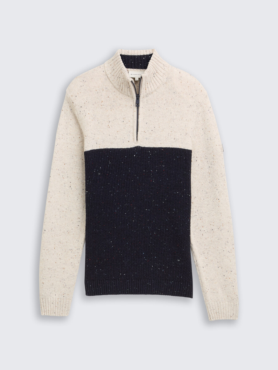 pull en maille troyer aux textures variées