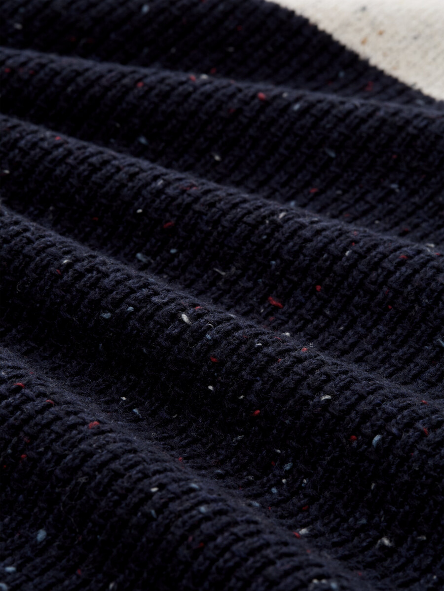 pull en maille troyer aux textures variées
