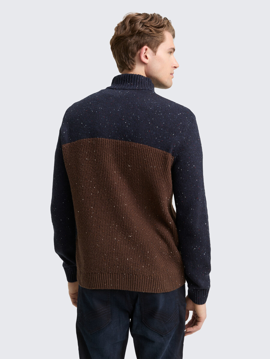 pull en maille troyer aux textures variées