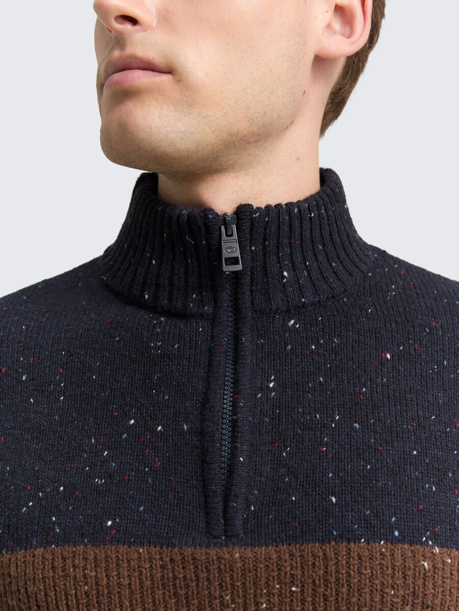 pull en maille troyer aux textures variées