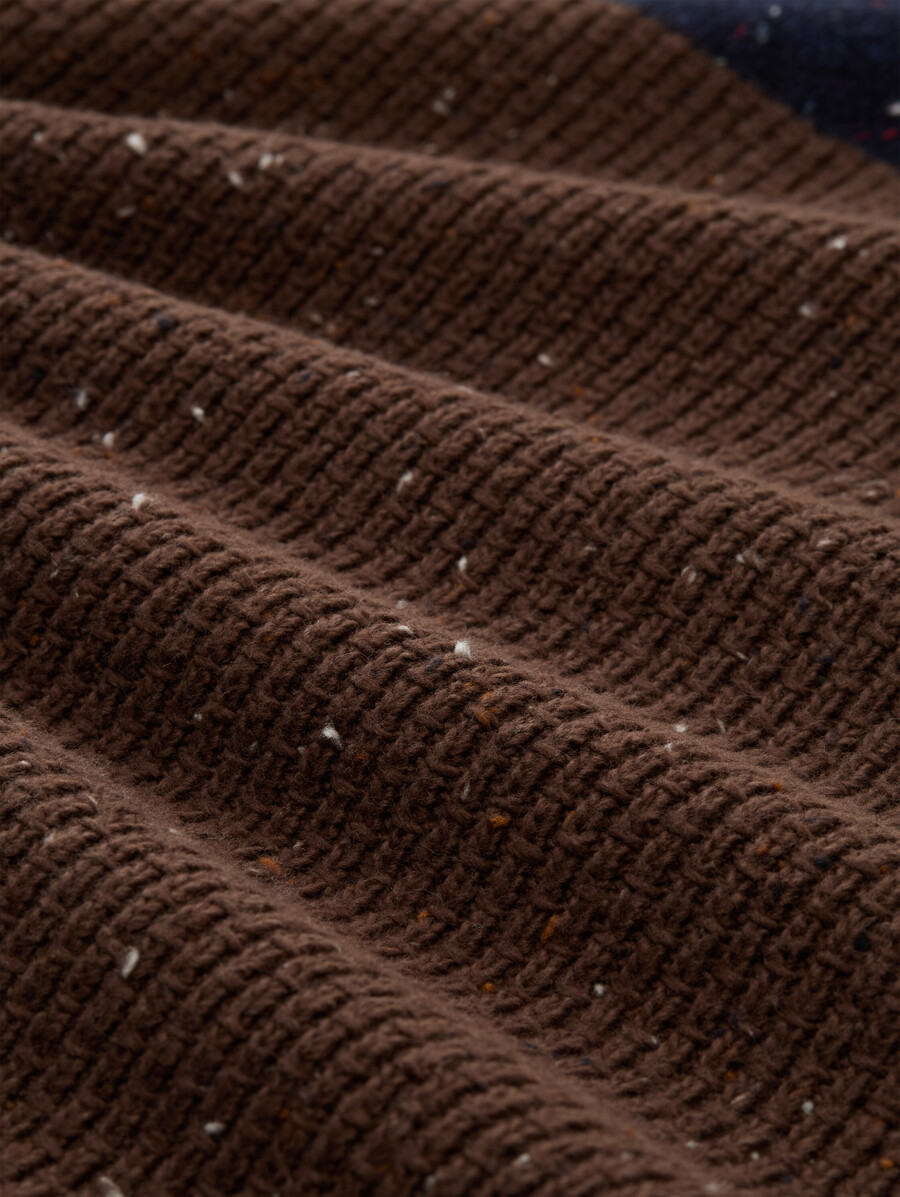 pull en maille troyer aux textures variées