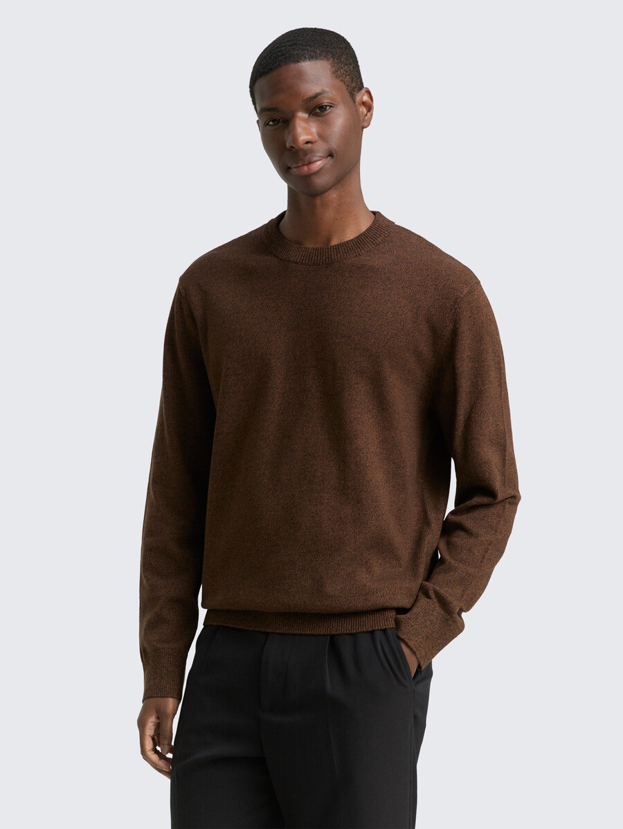 pull basique en maille de coton