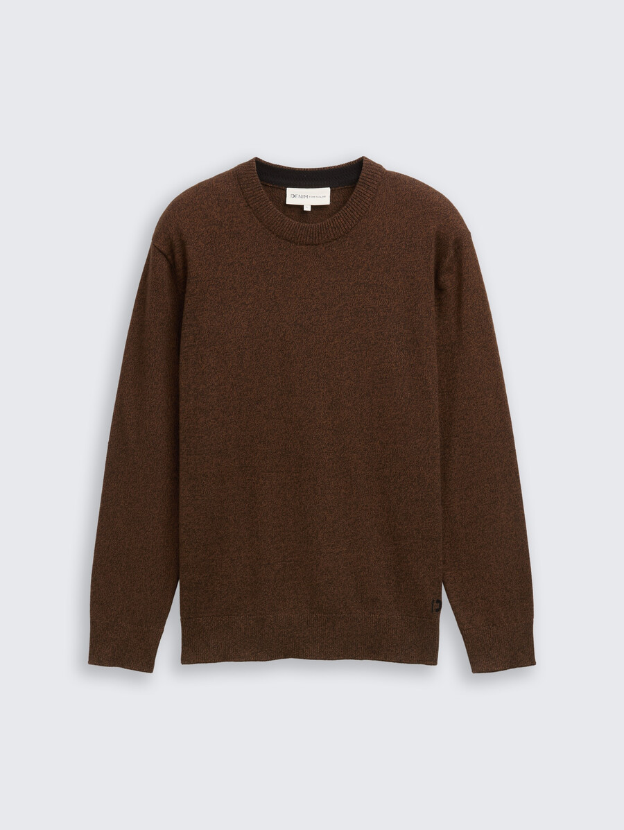 pull basique en maille de coton