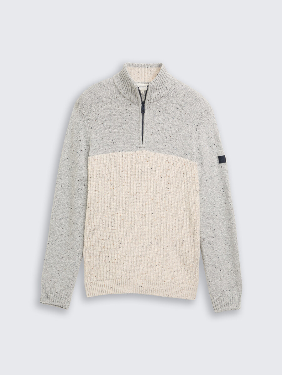 pull en maille troyer aux textures variées