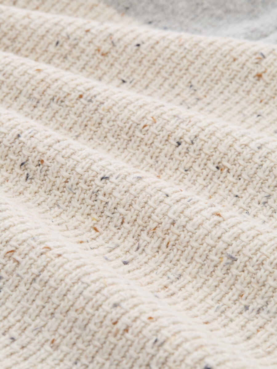 pull en maille troyer aux textures variées