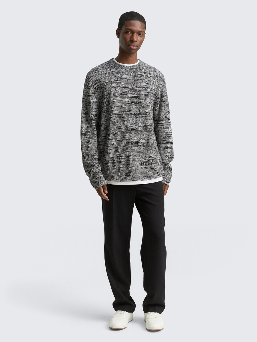 pull en maille au look 2 en 1
