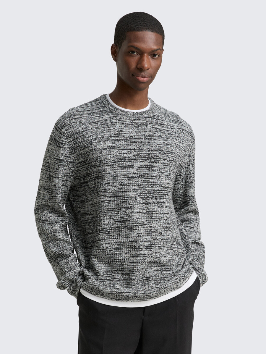 pull en maille au look 2 en 1