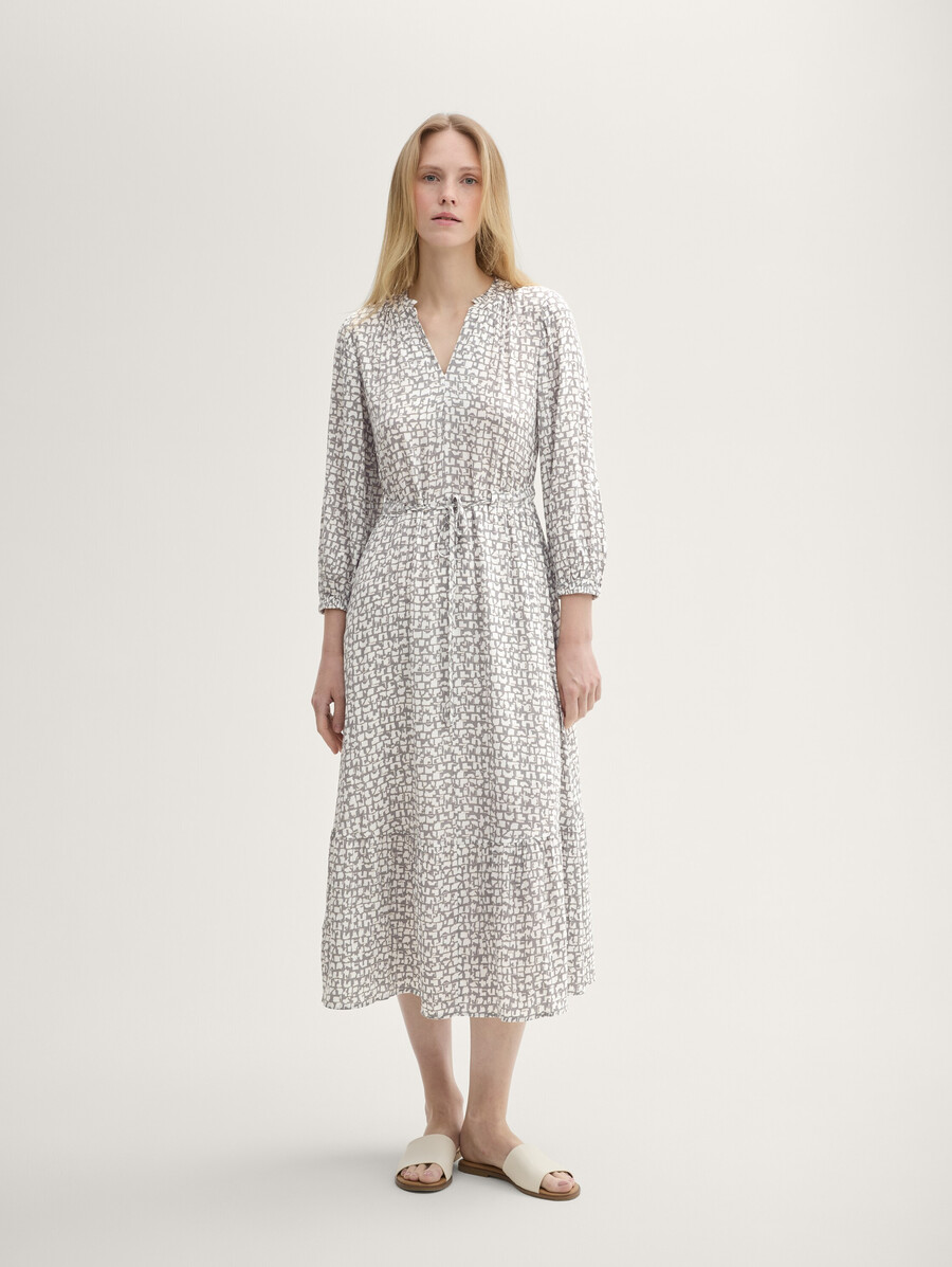 robe maxi à motifs avec lenzing ecovero
