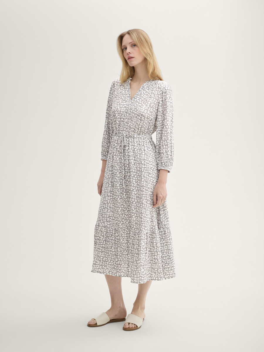 robe maxi à motifs avec lenzing ecovero