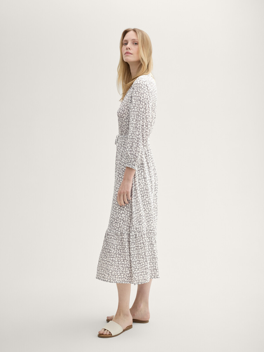 robe maxi à motifs avec lenzing ecovero